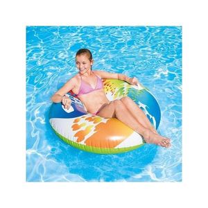 Colac mare gonflabil pentru inot cu maner Intex 122 cm multicolor imagine