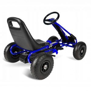 Kart cu pedale si roti gonflabile Gokart rk 594 Ricokids albastru imagine