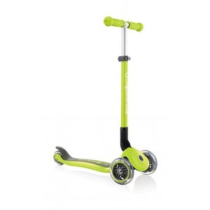 Trotineta Globber Primo verde cu 3 roti LED, pliabila, ghidon reglabil, platforma antiderapanta, greutate suportata 50 kg, varsta 3 ani+ imagine