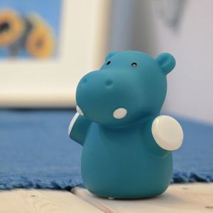 Lampa de veghe cu LED forma hipopotam albastru Lumilu Mini Zoo Hippo Reer imagine