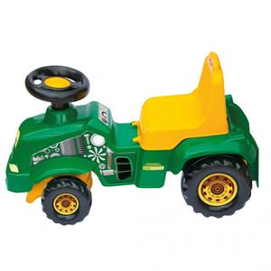 Primul meu tractor fara pedale cu portbagaj Verde imagine