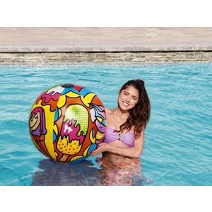 Minge gonflabila de plaja si piscina multicolora 91 cm Bestway 31044 imagine