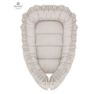 Cosulet bebelus MimiNu pentru dormit Baby Nest 55 x 75 cm Royal Beige imagine