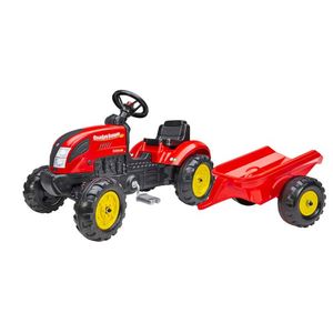 Tractor cu pedale si remorca pentru copii Falk rosu 2058L imagine