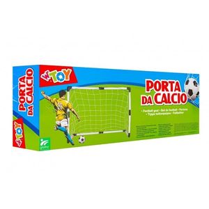 Poarta de fotbal 95x70x48 cu minge si pompa Globo imagine