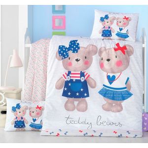 Set lenjerie 6 piese Bumbac Ranforce Lover 120x60 cm imagine