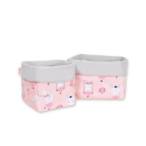 Set 2 cosuri pentru depozitare jucarii si accesorii Ballerinas Pink Powder Pink imagine