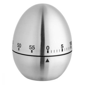 Timer analog pentru bucatarie din otel inoxidabil EGG Argintiu imagine