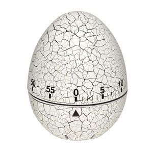 Timer analog pentru bucatarie din otel inoxidabil EGG Alb imagine