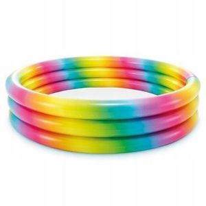 Piscina gonflabila multicolor pentru copii Intex Rainbow 330 litri 147 x 33 cm imagine