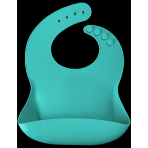 Baveta Basic Bib Minikoioi 100 premium silicone aqua green imagine