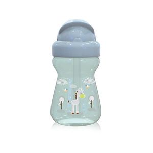 Cana sport mini Animals cu pai moale si flexibil 6 luni+ 200 ml Mint Green imagine