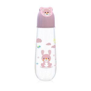 Biberon Animals 250 ml capac decorat 0 luni+ Blush Pink imagine