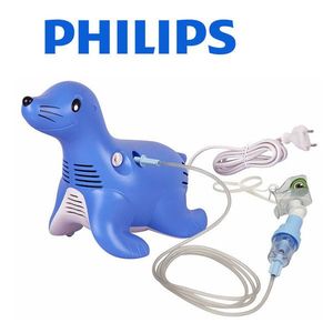 Aparat de aerosoli cu compresor Philips Respironics Sami the Seal, MMAD 2.80m, Design preferat de copii, Sistem Active Venturi, Profesional imagine