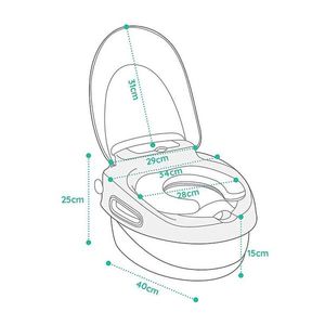 Olita multifunctionala Little Mom Step by Step Grey imagine