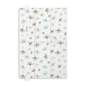 Saltea de infasat pliabila compact si impermeabila pentru plimbarecalatorie Sensillo 40x58 cm Botanic blue imagine