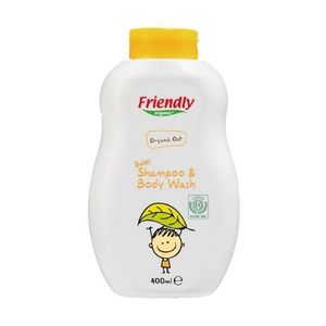 Sampon si gel de dus cu ovaz pentru bebe Friendly Organic 400 ml imagine