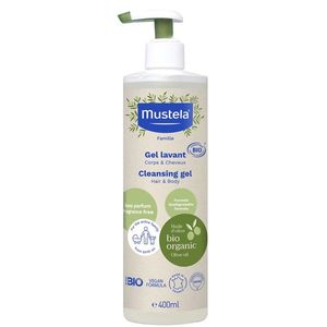 Gel de curatare pentru par si corp Mustela certificat BIO 400 ml imagine