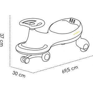 Jucarie ride-on gravitationala Skiddou Bjorg Sky High Bleu imagine