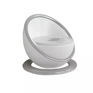 Olita cu adaptor moale din spuma PU si spatar ergonomic Little Mom Space Silver imagine