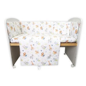 Set lenjerie patut cu 5 piese 120x60 cm Jungle imagine