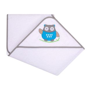 Prosop cu gluga din bumbac 80x80 cm White Owl imagine