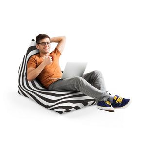 Fotoliu Puf Bean Bag tip Lounge Abstract zebra imagine