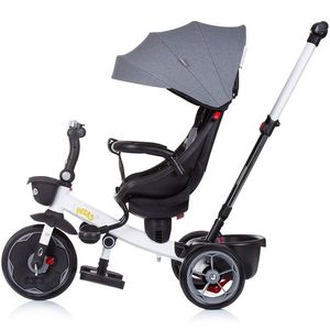 Tricicleta Chipolino Pegas cu sezut reversibil platinum, spatar reglabil, suport pentru picioare, cos de depozitare, frana pe rotile din spate de la 1 an pana la 25 kg imagine