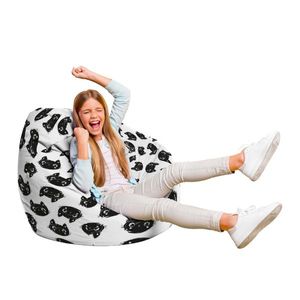 Fotoliu Puf Bean Bag tip Para L pisici alb-negru imagine