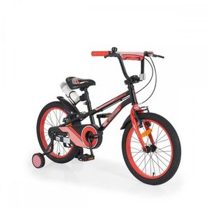 Bicicleta cu roti ajutatoare Byox Pixy Red 18 inch imagine