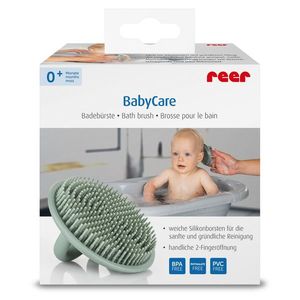 Perie de baie Reer BabyCare moale pentru bebelusi din silicon alimentar monoblo Bath Brush imagine