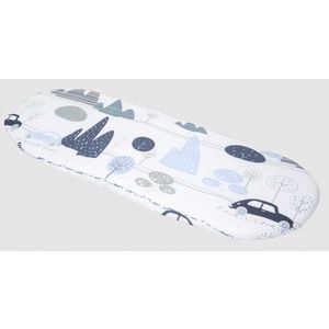 Husa de bumbac Nichiduta cu elastic pentru salteaua de landou Blue Retro Car imagine