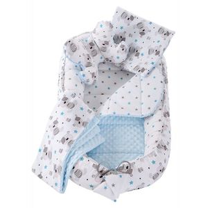 Set 5 in 1 Nichiduta Babynest Minky Teddy Blue imagine