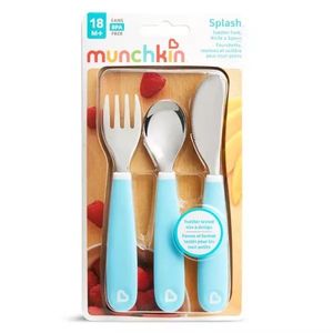 Set 3 tacamuri Munchkin pentru copii Splash 18L+ light blue imagine