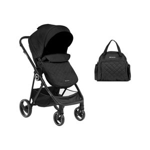 Carucior transformabil 2 in 1 KikkaBoo Gianni Black imagine