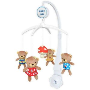 Carusel muzical pentru patut Baby Mix Bears imagine