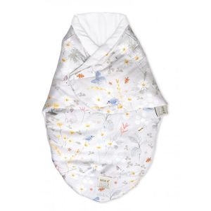 Sistem de infasare bambus inchidere velcro Baby swaddle Lunca gri + cadou rucsacel imagine