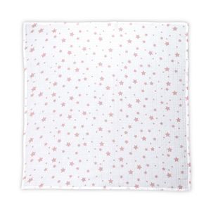 Scutec pled din muselina 80x80 cm WhiteRose Stars imagine