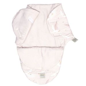 Sistem de infasare Baby swaddle din bumbac cu umplutura antialergica BabySoft Gasca bej imagine