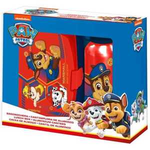 Set cutie sandwich si recipient lichide aluminiu SunCity 500ml Paw Patrol EWA19916PW imagine