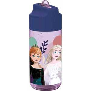 Sticla apa plastic cu pai SunCity Frozen Journey Hydro 430ml STF74236 imagine