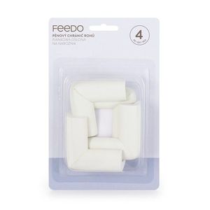 Set protectii Feedo pentru colturi ascutite 5 x 5 x 2 cm 4 bucati alb imagine