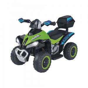 ATV electric pentru copii de teren 35W Globo Quad 6V verde cu albastru imagine