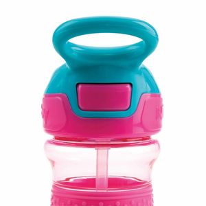 Cana sport Nuby cu pai moale si pliabil 360 ml 3 ani + Roz imagine