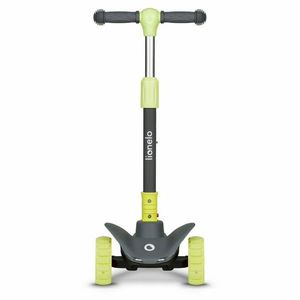 Trotineta Lionelo Timy Verde cu 3 roti LED, ghidon reglabil, pliabila, platforma antiderapanta, greutate suportata 50 kg, varsta 3 ani+ imagine