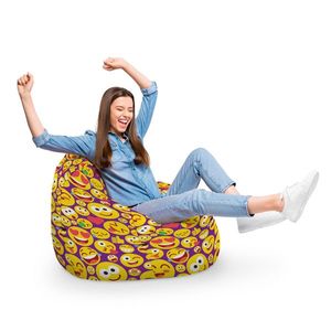 Fotoliu Puf Bean Bag tip Para XL Emoji imagine