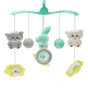 Carusel muzical Baby Mix pentru patut bebelusi Mint imagine