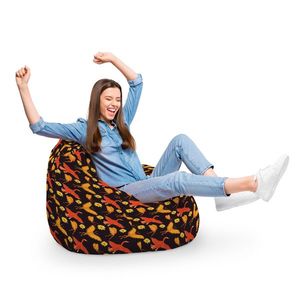 Fotoliu Puf Bean Bag tip Para XL Gaste si Fluturi imagine