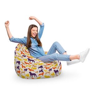 Fotoliu Puf Bean Bag tip Para XL Caini Siluete imagine