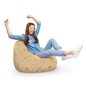 Fotoliu Puf Bean Bag tip Para XL Diamond Orange imagine